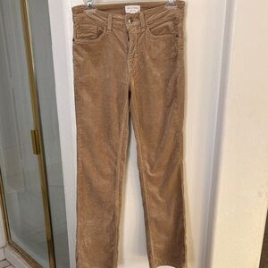 Pilcro Yaya Mid Rise Crop Flare Corduroy Jeans Size 27 Tall